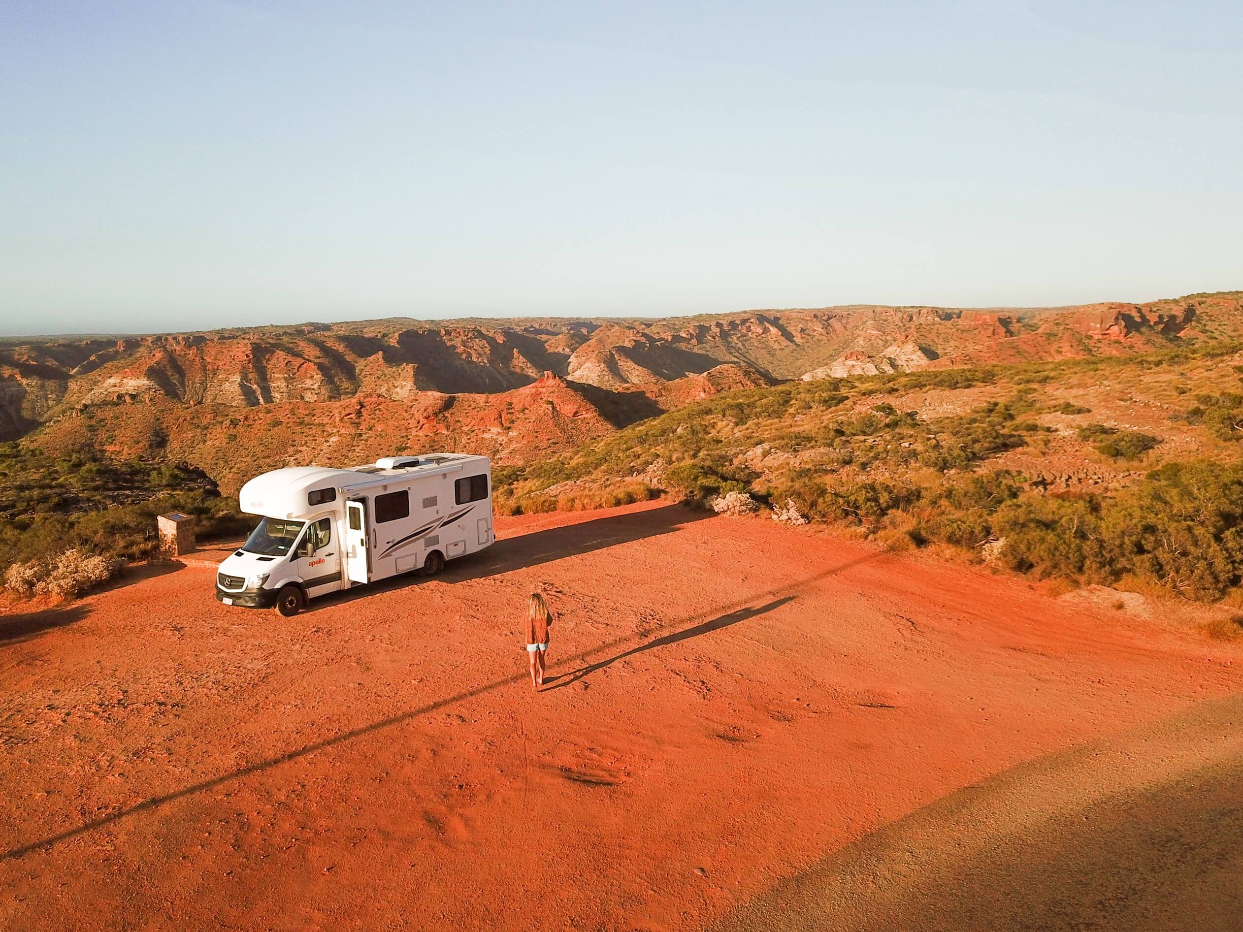 Australia road trip with a campervan.