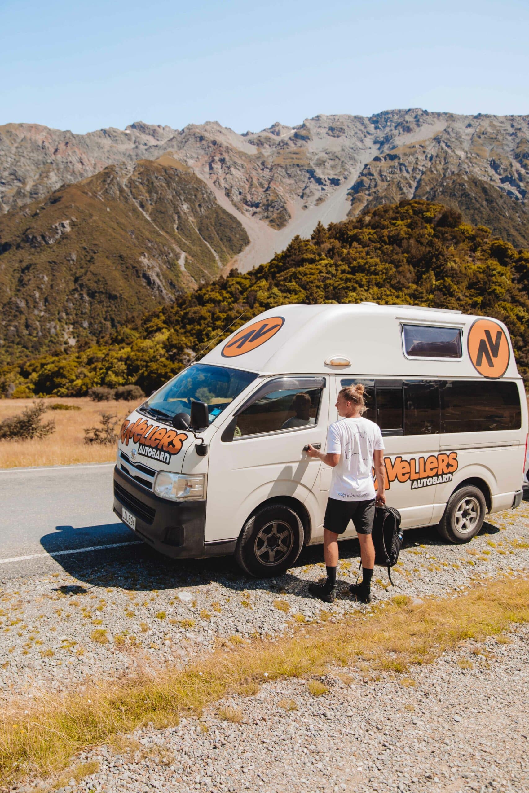 campervan-in-christchurch-new-zealand Campervan in Christchurch, New Zealand.