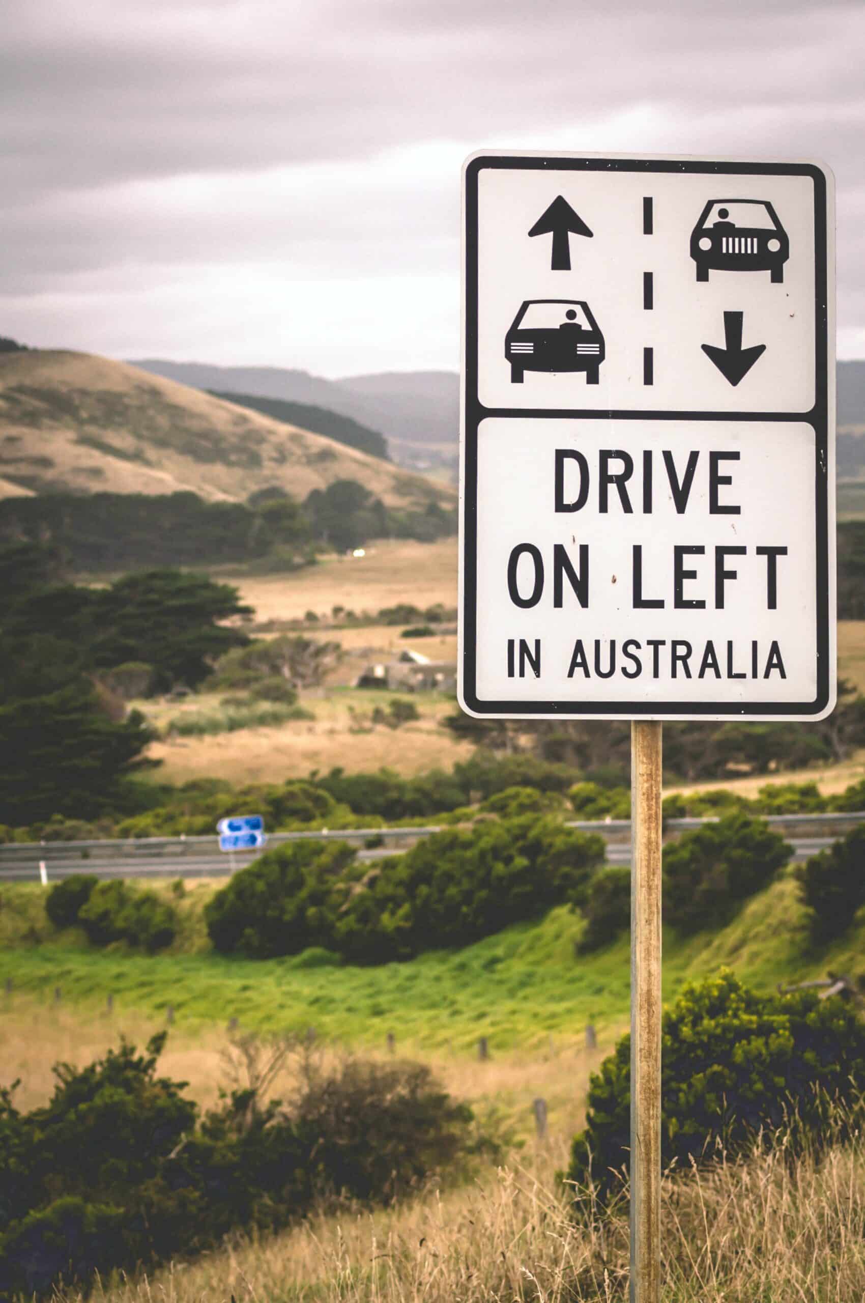 Road sign in Australia.